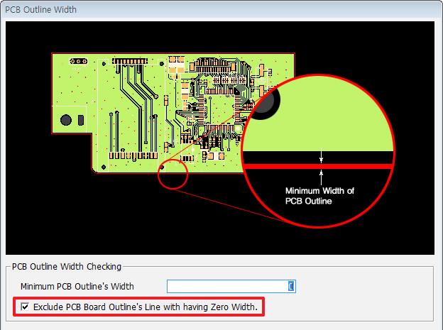 Board PCB Outline Width Added Option : PCB