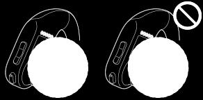 2 적절한크기의수영용이어버드를선택합니다. 크기는 4 종류 (S/M/L/LL) 가제공됩니다. 표준형이어버드보다약간더조이는크기를선택하십시오. 귀에잘맞는크기를선택합니다.