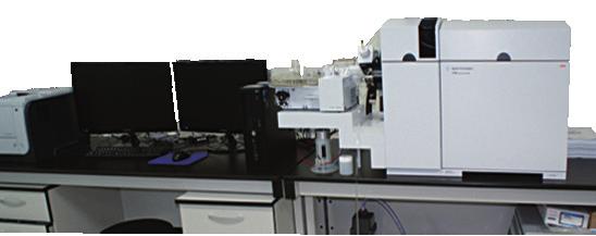 원소분석연구분야 Element Analysis Research Inductively Coupled Plasma Mass Spectrometer 제작사 Agilent 모델명 7700 구성 High Matrix Introduction (HMI) kit Aerosol dilution, Low oxide,