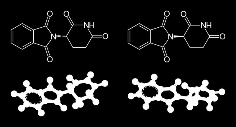 1950년대에는거울쌍 isomer가서로다른효과를나타낼수있다는걸몰랐음