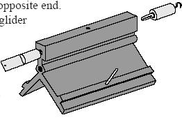 중요 : 글라이더의한쪽끝에부속품 ( 완충판과같은부속품 ) 을올려놓았으면, 반대쪽에도동일한질량의부속품 ( 완충장치나완충판과같은부속품 ) 을올려놓아야한다.