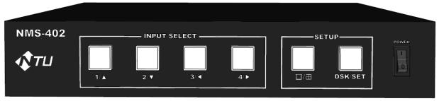 2. NRC-402 RCP for 4x2 Seamless Switcher MONITOR(Multi-View) PGM Output OUTPUT (M/V or PGM) OUTPUT (PGM 출력 )
