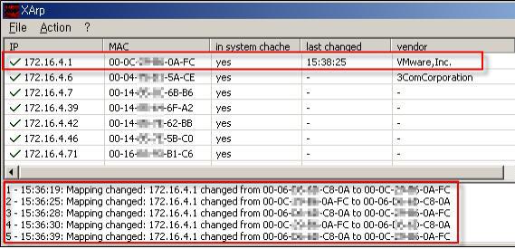 Part 1 Part 2 Part 3 월간특집 4) ARP table 감시도구활용윈도우즈계열의 ARP table 감시도구는 sniffswitch 7), XArp 등이있는데, 본문서에서는프리웨어이면서사용하기쉬운 XArp 를예로들어설명한다. 이도구를다운로드받을수있는곳은 http://www.chrismc.de/ 이며, 2.