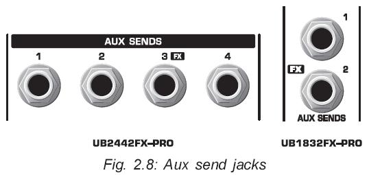 컨트롤을위해전용의모니터마스터페이더를가집니다. AUX SEND 1,2 and 4 AUX SEND 1컨트롤은개별적인채널 AUX 1 센드에의해창조된믹스의마스터센드레벨을컨트롤한다. 마찬가지로, AUX SEND 2컨트롤은 aux 2 bus 를위한마스터컨트롤이고, AUX SEND4 는 AUX 4 버스를조종한다.