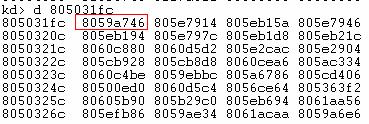 로 SSDT 의시작주소를의미합니다. [ 그림 4. SSDT] [ 그림 4] 는 [ 그림 3] 에서얻는 SSDT 의주소를 Dump 한화면입니다.