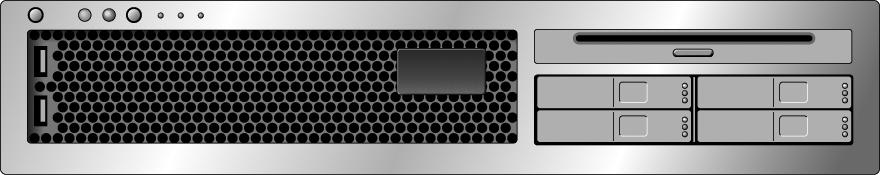 섀시식별 다음그림은 Sun SPARC Enterprise T2000 서버의물리적특성을나타낸것입니다.