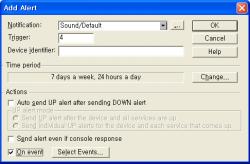 (Associating an Alert to your Event) Alerts Note Event 1 Enable Alerts Add 2