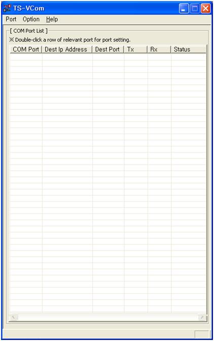 TS-VCOM 개요 TS-VCOM 은가상 COM 포트를사용하여시리얼통신을위한 데이터를 Redirect