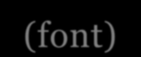 폰트 (font) CFont 클래스를이용하는객체로문자를출력할때사용하며글자의모양, 크기가설정 폰트의종류 논리적인폰트 :