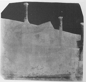Henry Fox Talbot, Roofs of Lacock Abbey, Paper negative, 1840, Fox Talbot Museum,