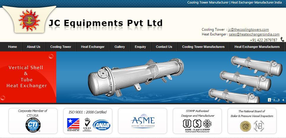 6 JC Equipments Pvt Ltd 주소 : 6 J/2, Palaniyappa Layout, Madukkarai Road, Tamilnadu, India. 홈페이지 : http://www.jcequipments.