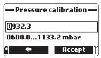 - 수치가안정되어지면 Ready" 표시와 "Confirm" 표시가 - 공장보정을복구하기위해서는 Pressure calibration" 메뉴에서 Restore factory calib" 옵션을선택한후, Select를누른다.