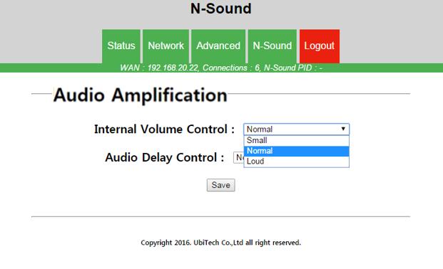 2 Internal Volume Control