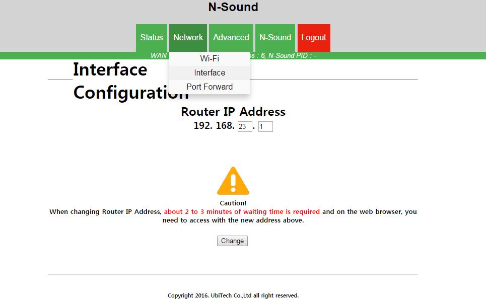 3 After changing IP address, web browser s access address must be accessed with the changed IP address to use setting page.