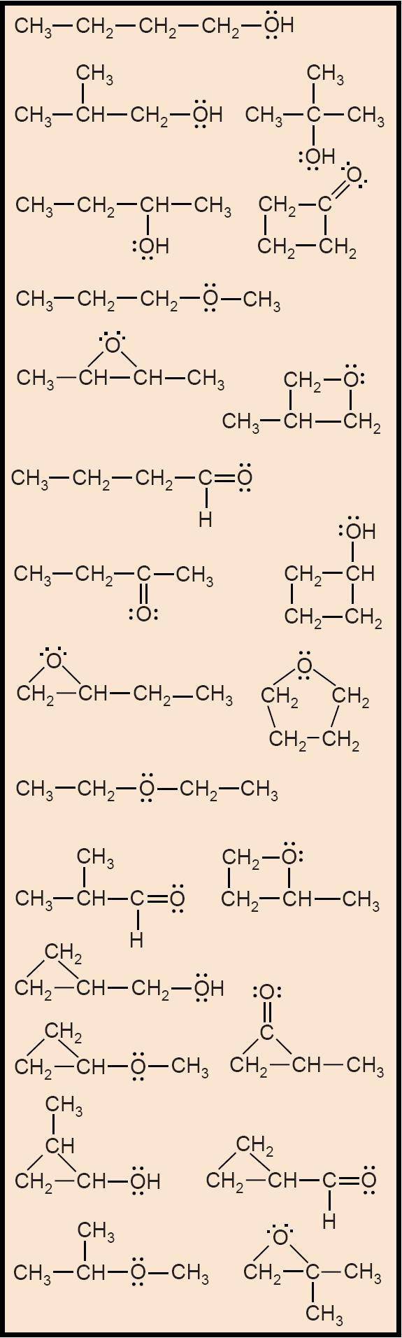 그림 15.2 유기화합물의화학적다양성.
