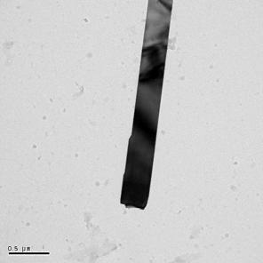 TEM image of a single Ga 2 O 3 nanobelt with