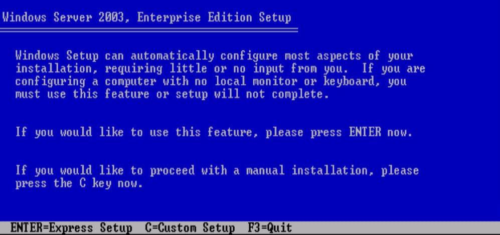 Windows 설치가계속되고다음화면이표시되어 Express Setup( 고속설치 ) 또는 Custom