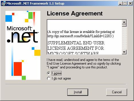 그림 8-3 License Agreement( 사용권계약 ) 대화상자 b.
