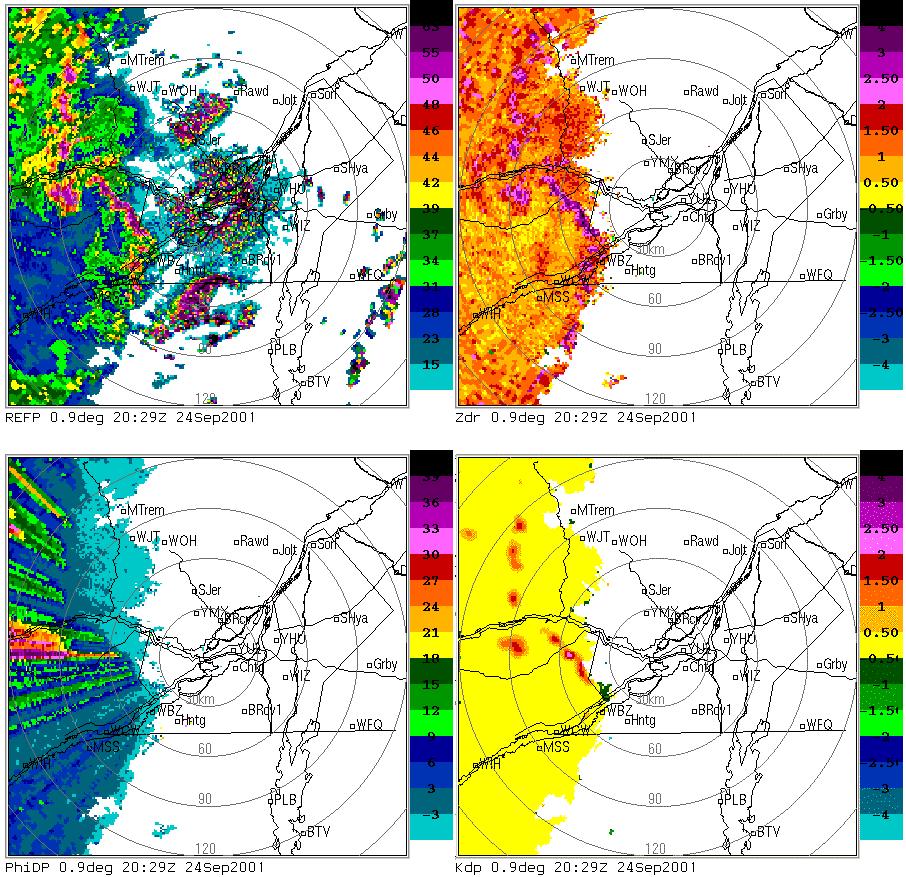 Z (dbz) ϕ DP (deg) Z
