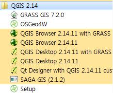 바탕화면에도 QGIS 2.