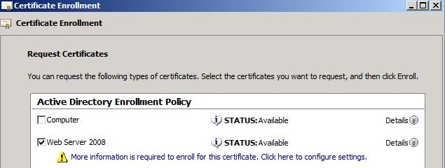 DA1 서버를위한추가적인인증서설치 DA1 서버에 IP-HTTPS 연결을위한추가적인인증서를설치한다. 아래젃차를이용하여짂행한다. To obtain an additional certificate for DA1 1. On DA1, click Start, type mmc, and then press ENTER.