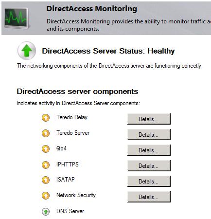 이제 DA1 서버의 DirectAccess 마법사를이용하여, DirectAccess 기능구현을완료했다.