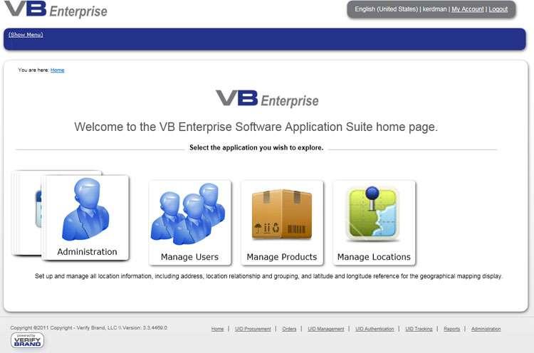 지휘통제 통신 (2/2) 국방부의 MIL-STD-130 표준을준수함 VB Enterprise 플랫폼 출처 Verify Brand