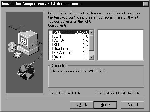 LoadRunner 샘플설치 샘플설치순서 사용중인컴퓨터에 LoadRunner 샘플을설치하려면 1 샘플 Quadbase ODBC 서버를설치하지않고기존데이터베이스또는 WinSock 응용프로그램서버를사용하는경우에는이서버가동작하는지,