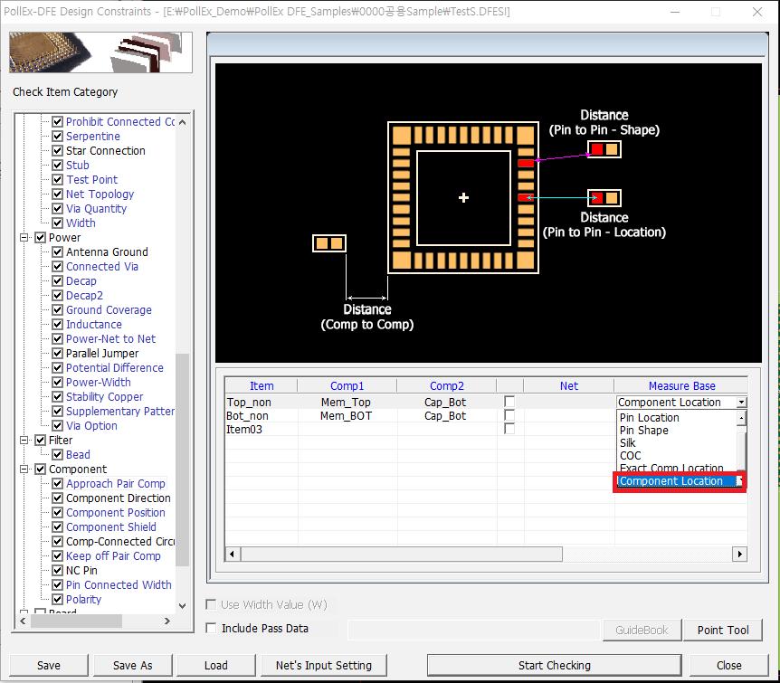 Comp Added Option: Measure Base 에 Component