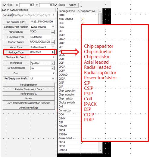 General Tab Menu Package Type Box Added Option :