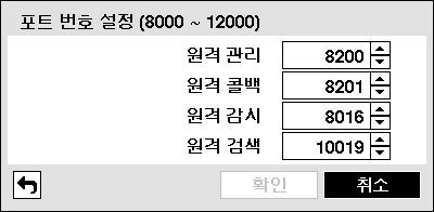 4 채널디지털비디오레코더 UPnP(Universal Plug and Play, 유니버설플러그앤플레이 ) 서비스를사용하려면 UPnP 사용 을선택하십시오. UPnP 서비스를통해 IP 공유기 ( 혹은 NAT) 사용시해당장비에서 DVR 로의포트포워딩을자동으로실행할수있으며, 본기능은사설 IP 주소로구성된포트에접근할때활용됩니다.