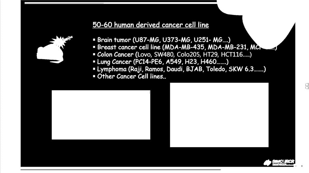 ) Colon Cancer (Lovo, SW480, Colo205, HT29, HCT116.