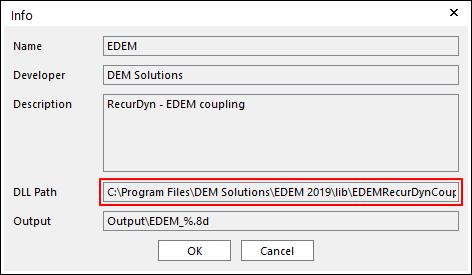 Configuration XML 파일가져오기 EDEMV1_1_0.xml 파일복사하기 EDEM 소프트웨어설치경로에있는 EDEMV1_1_0.xml 파일을복사합니다. <EDEM Install Path>\lib\EDEMV1_1_0.xml RecurDyn 폴더에붙여넣기 위에서복사한 EDEMV1_1_0.xml 파일을아래경로에붙여넣습니다.