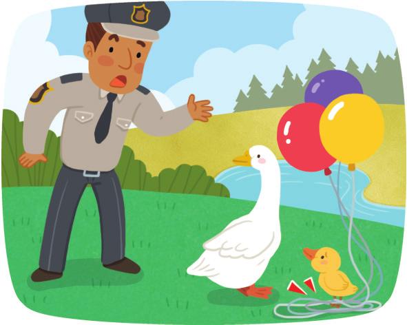 Reading 정답과해설 26 쪽 James Givens is a police officer in Ohio One day, he was sitting in his car when he heard something () (knocking / to knock) He turned around and saw a goose () (pecking / to peck)