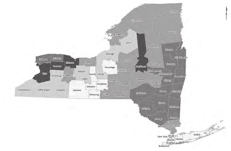 해외통신원소식 뉴욕주눈폭풍위험저감계획 New York Winter Property Damage by County 1960-2012 Property Damage($) 52,400,001-59,000,000 31,400,001-52,400,000 20,400,001-31,400,000 11,200,001-20,400,000