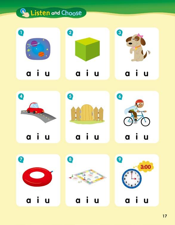 Q: Plas say th nams f th picturs that yu circld u. A: Cub, cut, and tub. Q: Which wrd ds nt hav th sam lng vwl sund: driv, tub, rid, r tim? ( driv, tub, rid, tim 중에서어떤단어가모음소리가다른가요?) A: Tub.