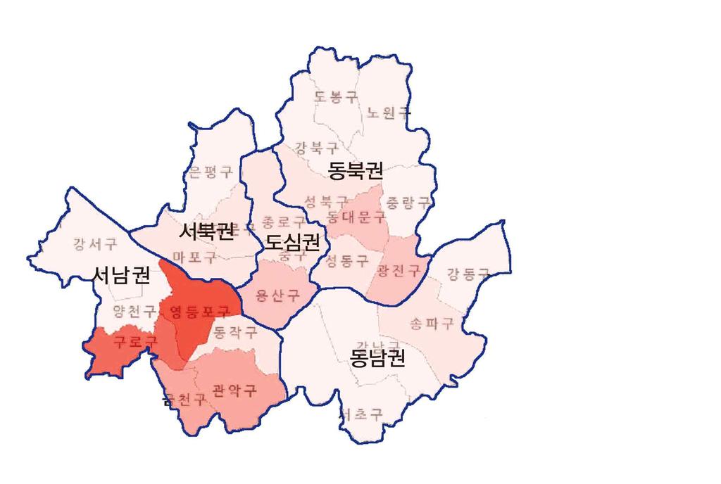 10) 서울통계연보, 2012 년기준 11) 서울통계 (2012 기준 ) 과원숙연 (2011)