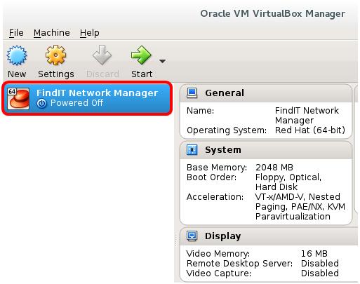 10 단계. 시작을클릭하여 VM 의콘솔에액세스합니다. 구축된 FindIT Network Manager 구성 기본설정가상머신을사용하여 FindIT Network Manager 구축을완료했으면다음단계에따라 VM 을구성합니다. 1 단계.