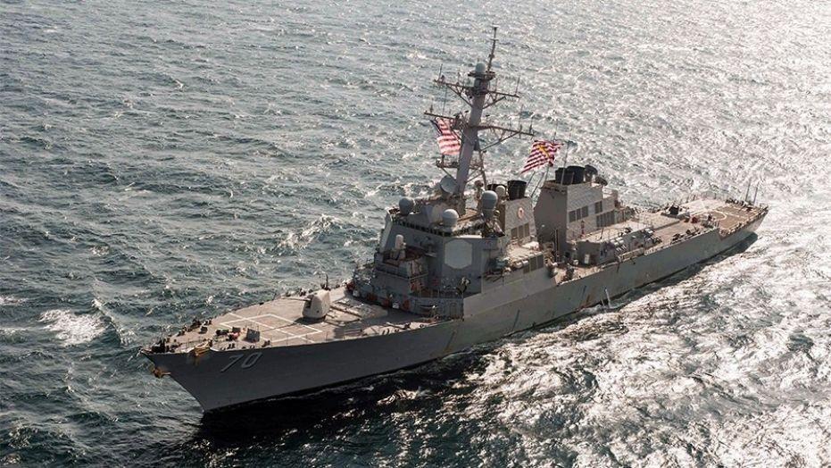 The USS Hopper recently sailed past a contested reef in the South China Sea. (U.S. NAVY) Chinese Foreign Ministry spokesman Lu Kang said Saturday(2018