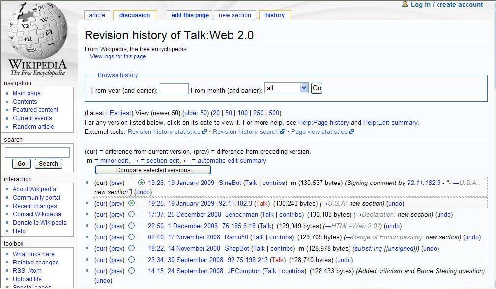 1. 상호작용 방식의 변화 6) 협력과 공유의 강화 2: 집단지성(collective intelligence)의 활용 - 집단지성 효과로서의 위키노믹스(Wikinomiocs): 위키(Wiki)는 협업(Collaboration)을 상징적으로 나타내는 말로, Wikipedia에서 보여줬던 대중들의 협업을 의미.