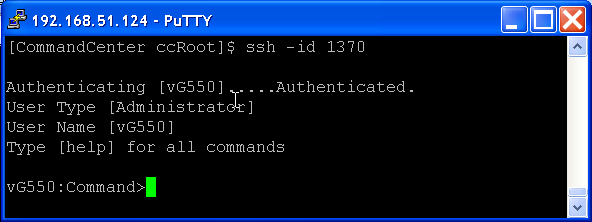 15: 고급 관리 직렬 가능 장치에 SSH 연결 생성 직렬 가능 장치에 대한 SSH 연결을 생성하여 장치에 대한 관리 조작을 수행할 수 있습니다. 연결되면 직렬 가능 장치에서 지원하는 관리 명령을 사용할 수 있습니다.
