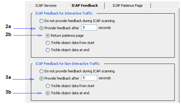 7: HTTP. (: ) (SGOS 5.2.x ) ProxySG.. 1. Configuration > External Services > ICAP > ICAP Feedback. 2. (HTTP ). a. ICAP 5.