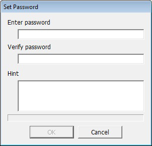 2 [Config( 구성 )] 및 [Set Password( 비밀 번호 설정 )] 를 차례로 클릭합니다. [Config(구성)]를 클릭한 후 [Set Password (비밀 번호 설정)]를 선택합니다. RAID 비밀 번호가 구성된 경우 RAID 비밀 번호가 이미 설정되어 있으면 비밀 번호를 입력한 후 [OK( 확인 )] 를 클릭합니다.