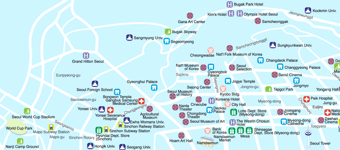 Sangbong Intercity Bus Terminal [B ]200, 260, 270, 271, 272, 201 [ G ]2012, 2015 Cheongnyangni Station [B ]105, 108, 147, 200, 201, 260, 261, 270, 271, 272, 420 [ G ]1222, 2111, 2219, 2215, 2222,