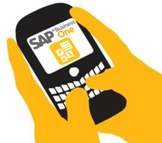 SAP Business One Mobility - 기술 배경 SAP Business One의 integration framework 기반 모바일 능력 모바일 앱을 SAP Business One에 연결, 버전 8.