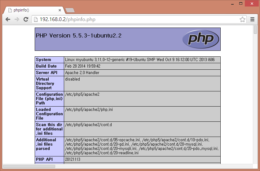 03 웹 서버 설치와 사용 PHP의 동작 확인하기 웹 브라우저에서