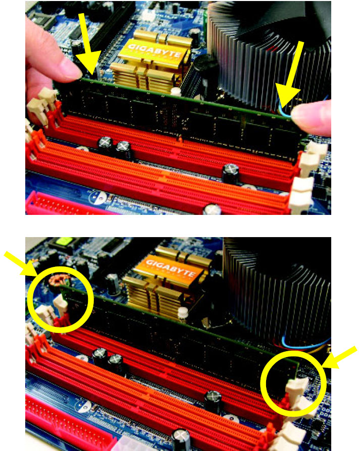 메인보드는 DDR II 메모리 모듈을 지원하며, BIOS 는 자동으로 메모리 용량과 사양을 인식합니다. 메모리 모듈은 한쪽 방향으로만 삽입할 수 있도록 설계되어 있습니다. 사용되는 메모리 용량은 각 슬롯마다 다를 수 있습니다.