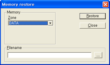 'Memory Restore.' 는 Hex 코드를 특정 메모리 영역에 Write 한다. 'Memory Save.' 와 반대 의 역할이다. 그림 70.MemoryDump 기록 5. Appendix 5.1.