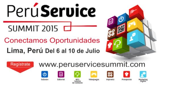 게임산업 부문 해외 투자 유치 위한 페루 서비스 서밋 2015(Perú Service Summit 2015) 페루 대사관 무역투자국은 2015년 7월 6일부터 10일까지 페루 ICT 산업 분야의 해외 투자 촉진을 목적으로 하는 페루 서비스 서밋 2015(Perú Service Summit 2015) 을 개최할 예정 무역투자국에 따르면 페루의 ICT 서비스
