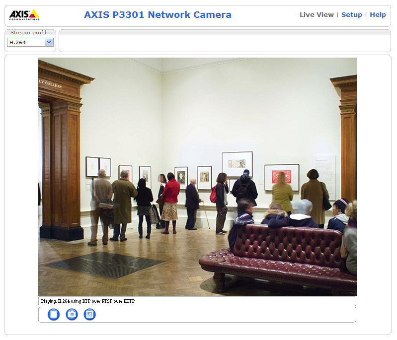 10페이지 AXIS P3301/P3304 설치 안내서 비디오 스트림에 액세스 카메라를 사용자 정의할 수 있는 설정 도구에 대한 링크가 있는 AXIS P3301/P3304 네 트워크 카메라의 실시간 보기(Live View) 페이지가 표시됩니다.